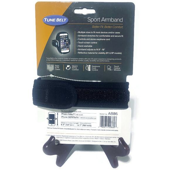 Tune Belt Sport Armband For iPhone AB86 Black NEW - Picture 2 of 5